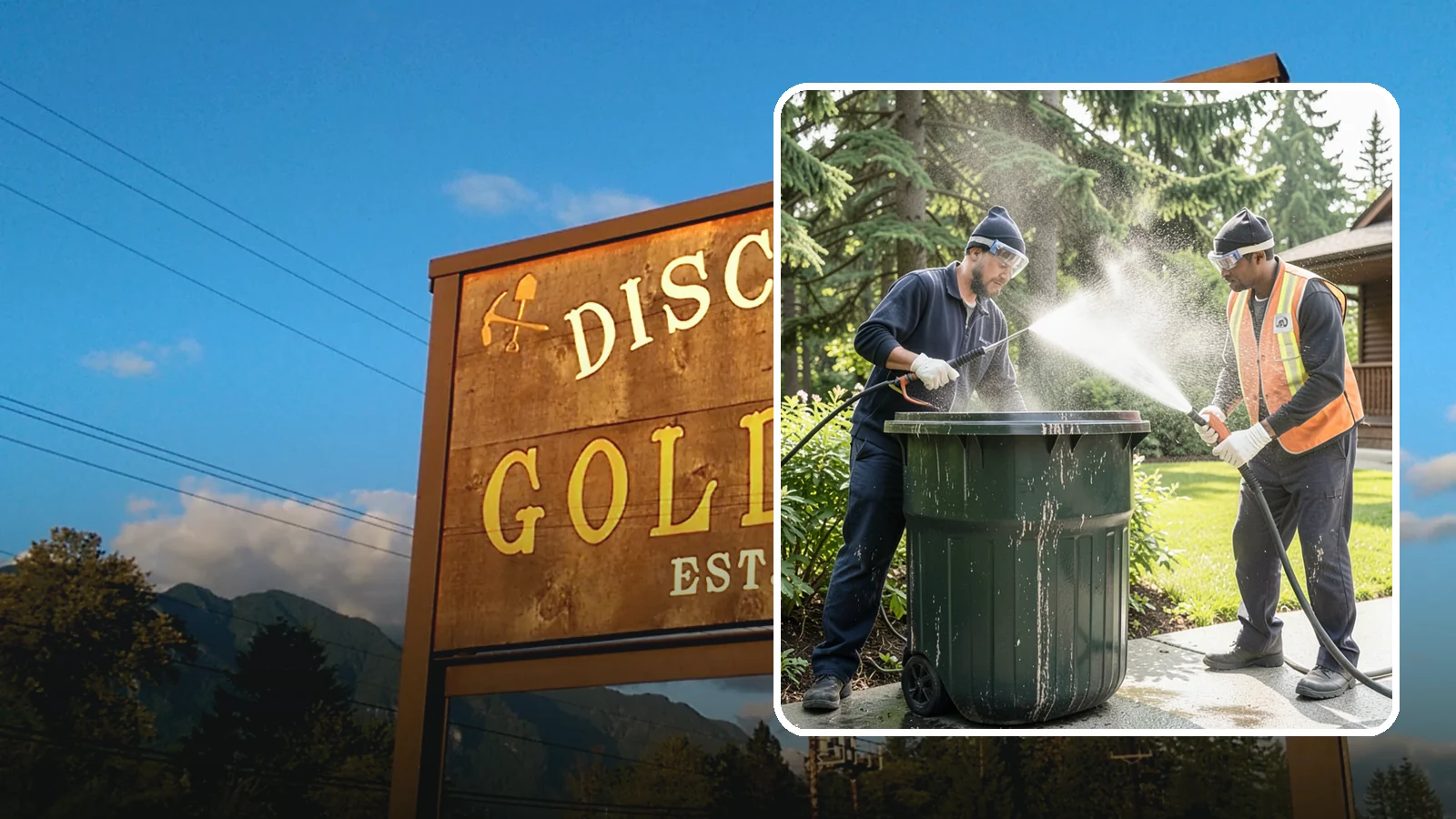 Trash Can Cleaning in Gold Bar, Snohomish County, WA - We clean and deodorize trash cans to remove the grime, residue, and odor that build inside and outside the bins.