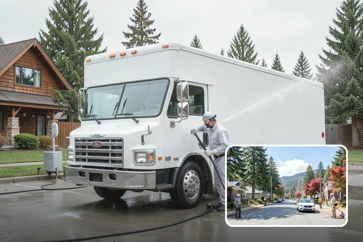 Trash Can Cleaning in Hunts Point, King County, WA - Removes caked residue from the interior and exterior