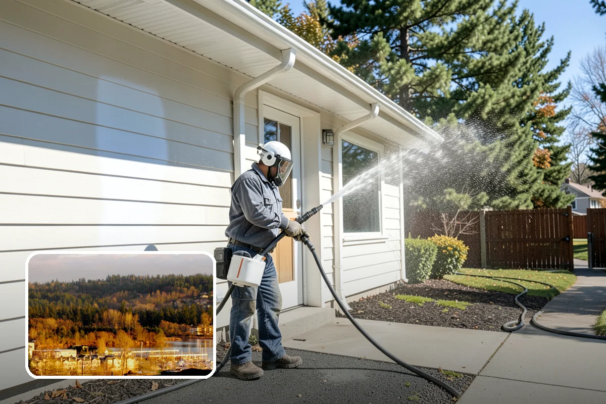 Trash Can Cleaning in Kenmore, King County, WA - Removes caked residue from the interior and exterior