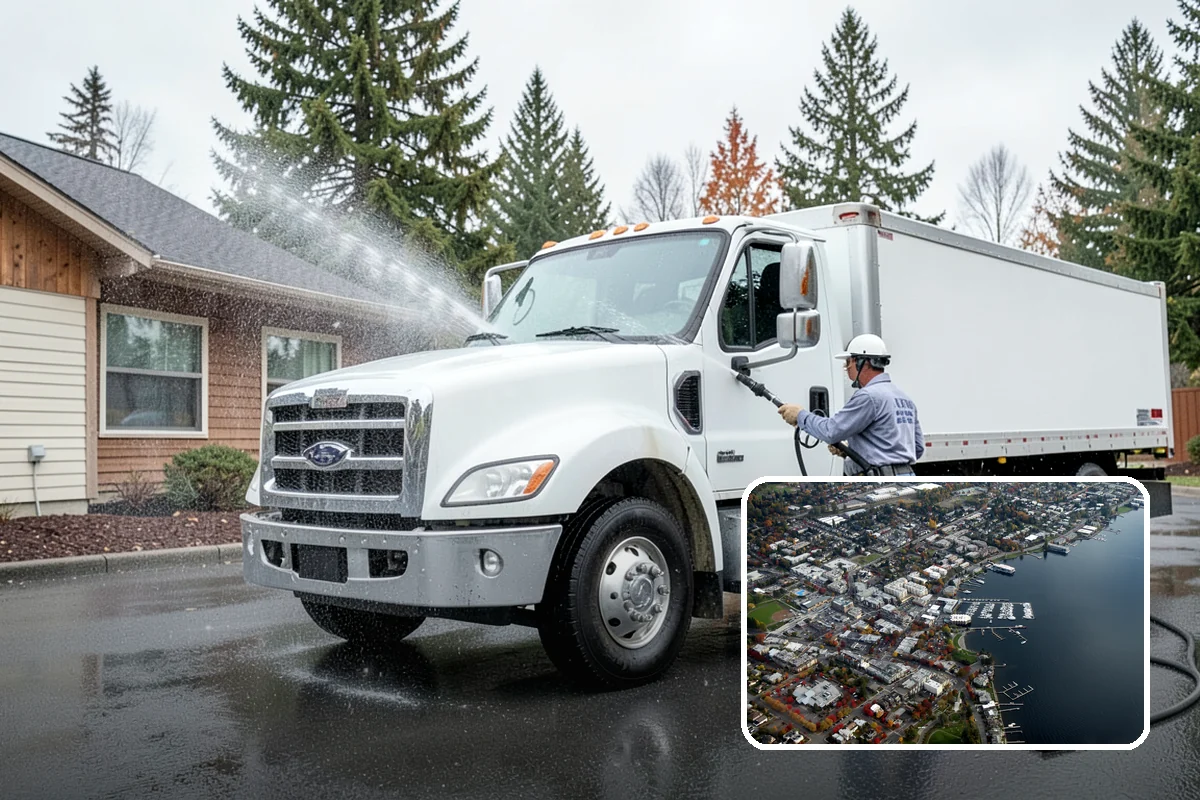 Trash Can Cleaning in Kirkland, King County, WA - Removes caked residue from the interior and exterior