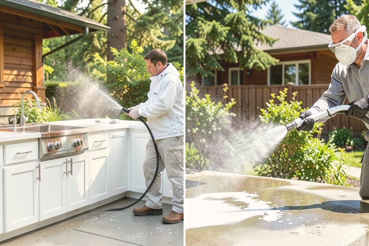 Trash Can Cleaning in Kirkland, King County, WA - Empty and pre-rinse the interior and exterior