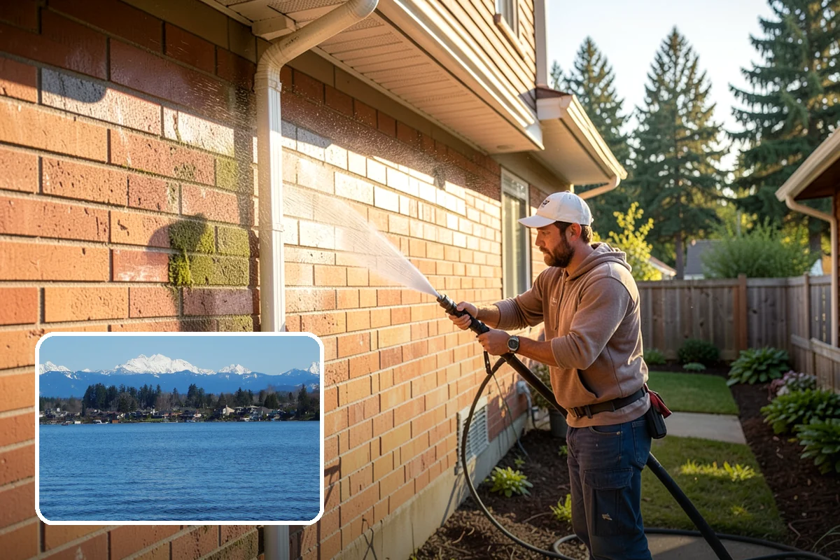 Trash Can Cleaning in Lake Stevens, Snohomish County, WA - Removes caked residue from the interior and exterior