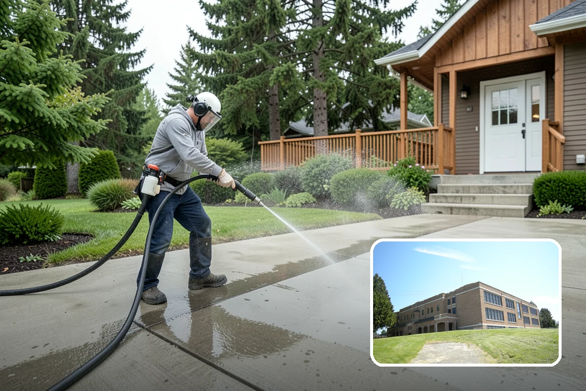 Trash Can Cleaning in Maple Valley, King County, WA - Removes caked residue from the interior and exterior