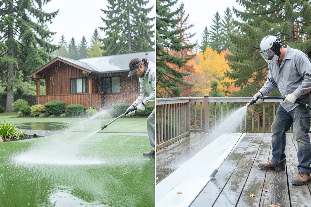 Trash Can Cleaning in Medina, King County, WA - Empty and pre-rinse the interior and exterior