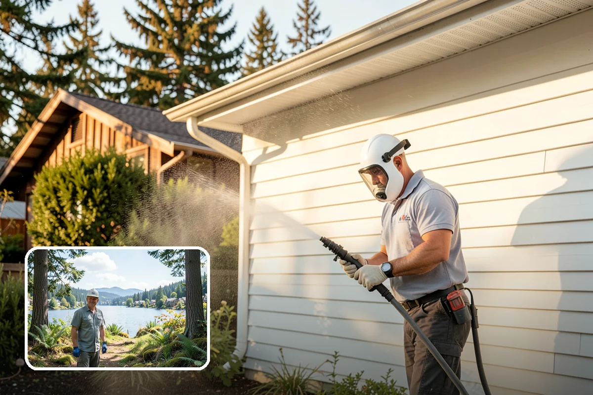 Trash Can Cleaning in Milton, King County, WA - Removes caked residue from the interior and exterior