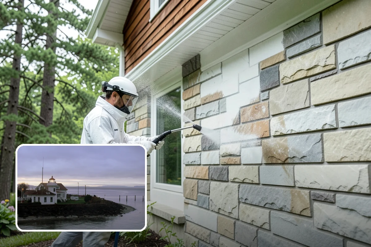 Trash Can Cleaning in Mukilteo, Snohomish County, WA - Removes caked residue from the interior and exterior