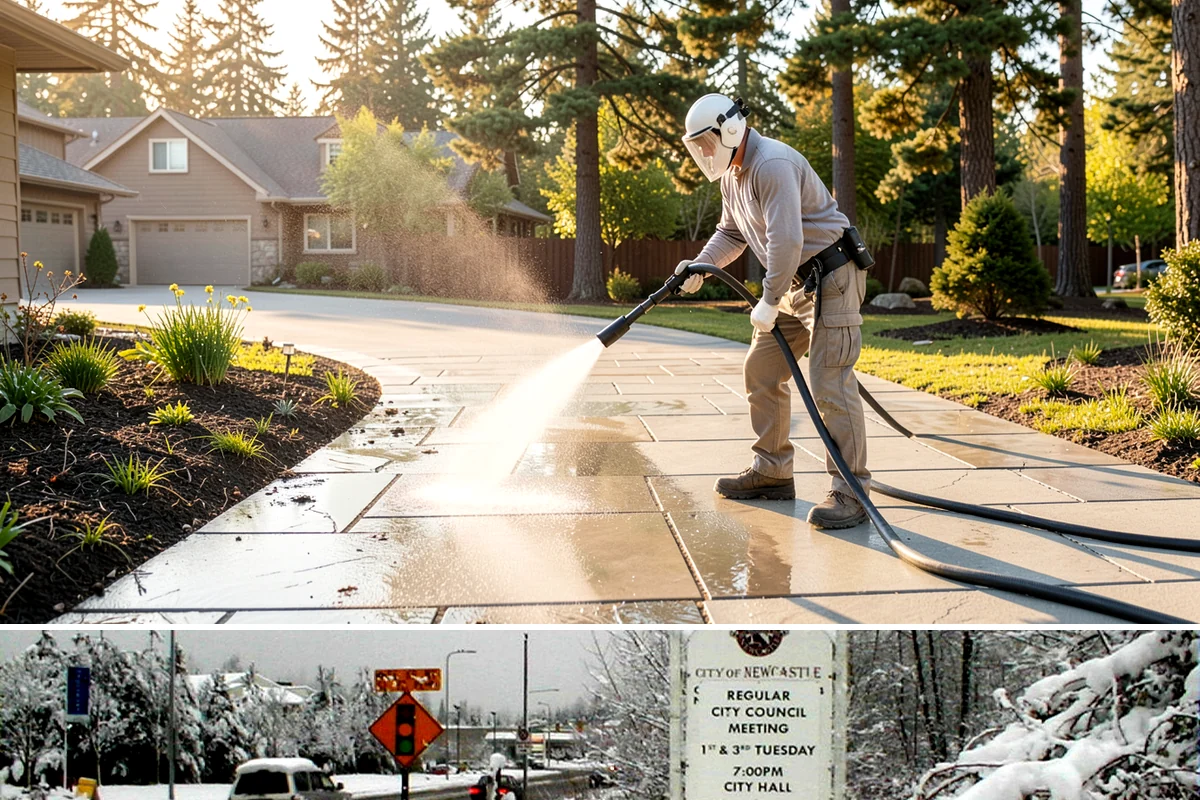 Trash Can Cleaning in Newcastle, King County, WA - Warmer months bring the strongest odors, making late spring and summer the best time for bin cleaning.