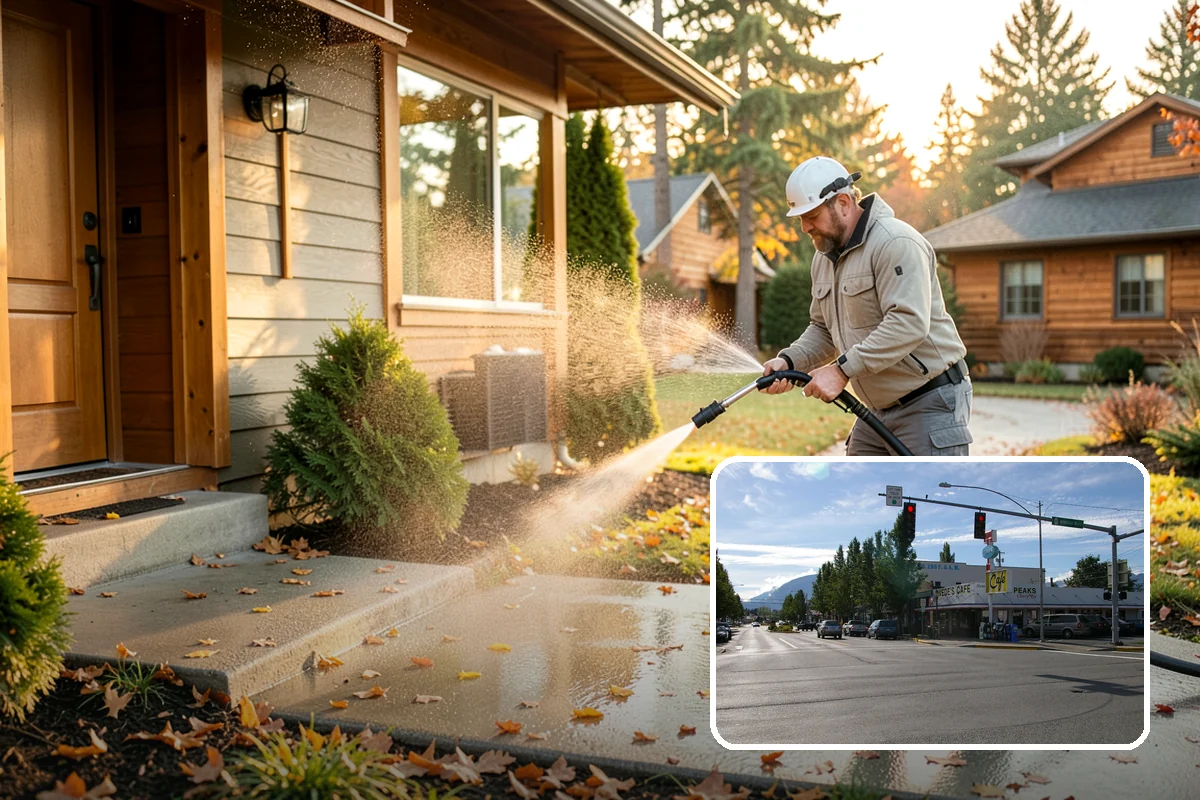 Trash Can Cleaning in North Bend, King County, WA - Removes caked residue from the interior and exterior