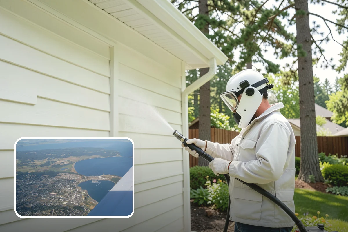 Trash Can Cleaning in Oak Harbor, Island County, WA - Removes caked residue from the interior and exterior