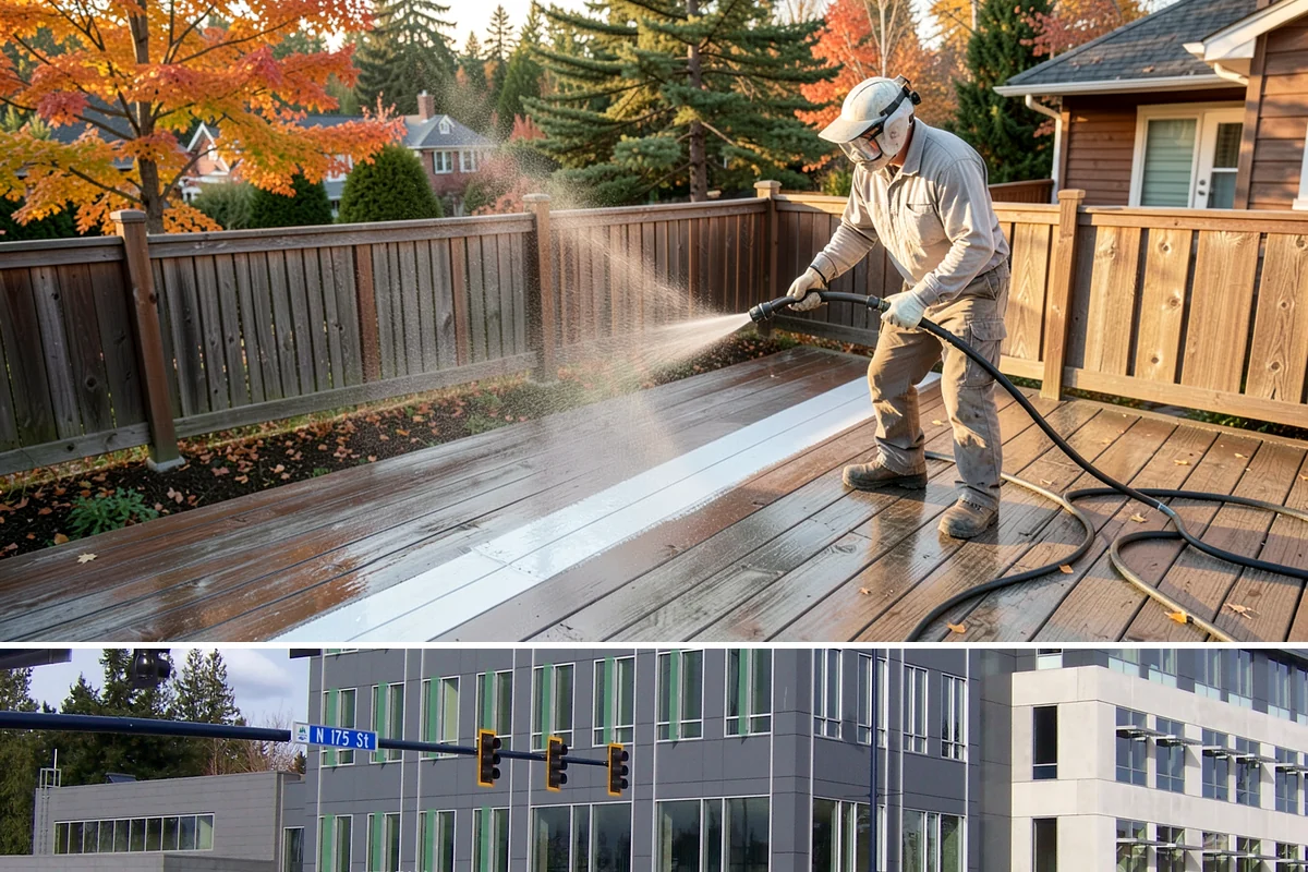Trash Can Cleaning in Shoreline, King County, WA - Warmer months bring the strongest odors, making late spring and summer the best time for bin cleaning.