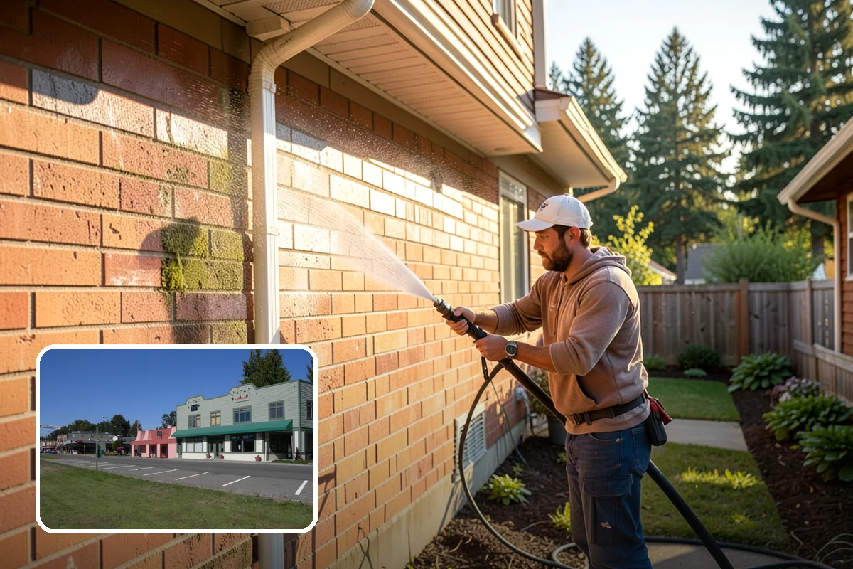 Trash Can Cleaning in Snoqualmie, King County, WA - Removes caked residue from the interior and exterior