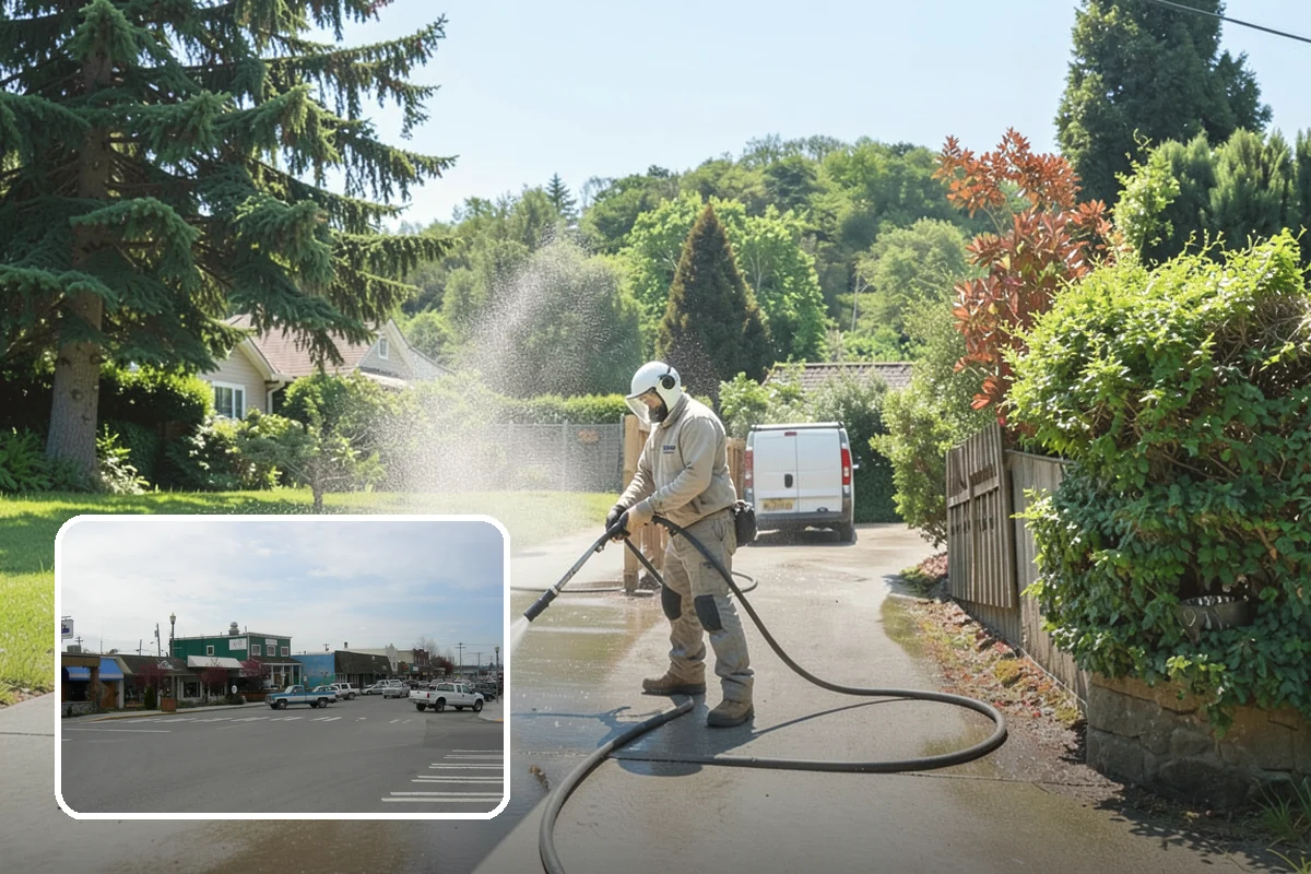 Trash Can Cleaning in Stanwood, Snohomish County, WA - Removes caked residue from the interior and exterior
