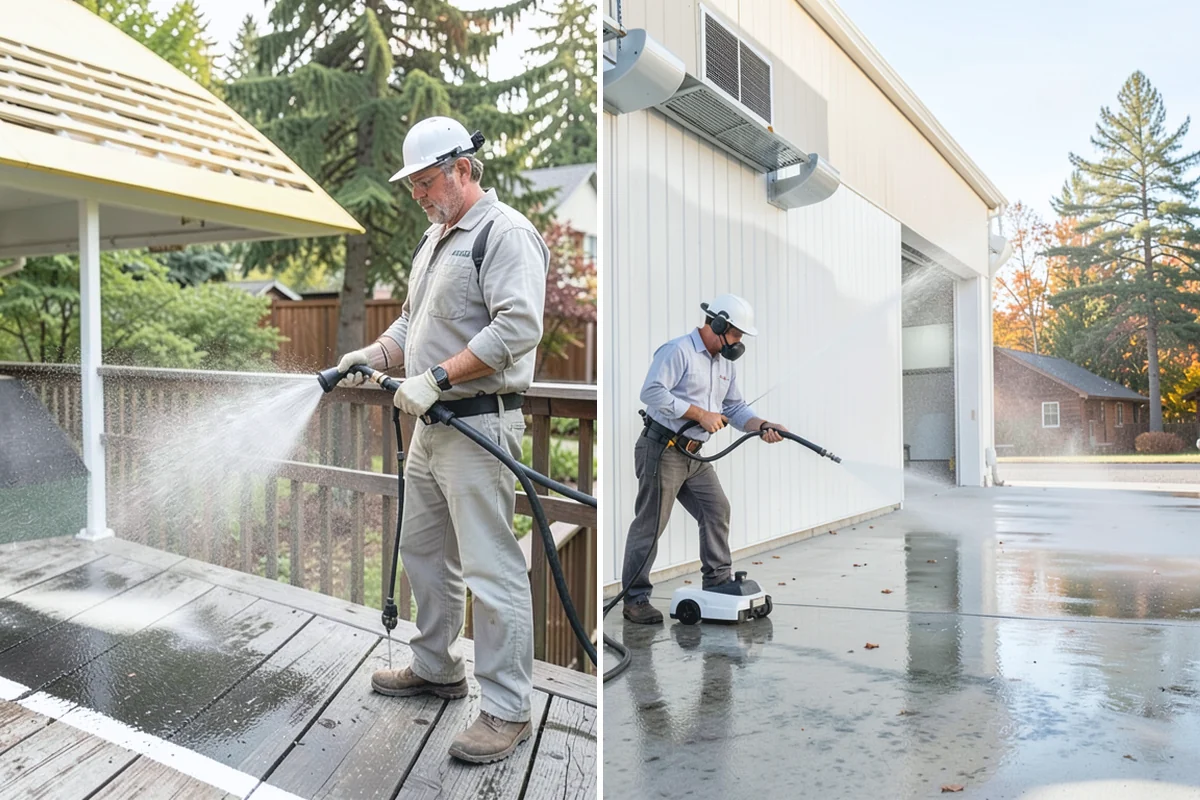 Trash Can Cleaning in Sumner, Pierce County, WA - Empty and pre-rinse the interior and exterior