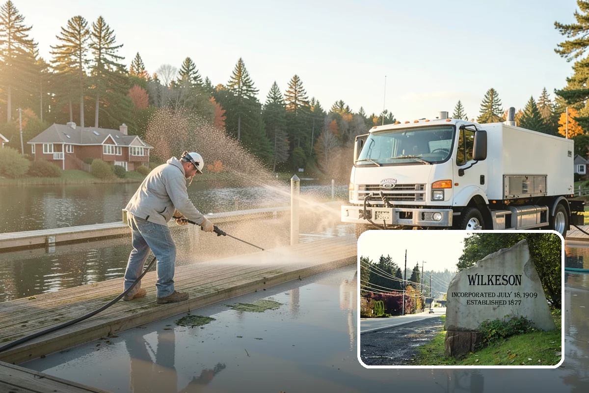 Trash Can Cleaning in Wilkeson, Pierce County, WA - Removes caked residue from the interior and exterior