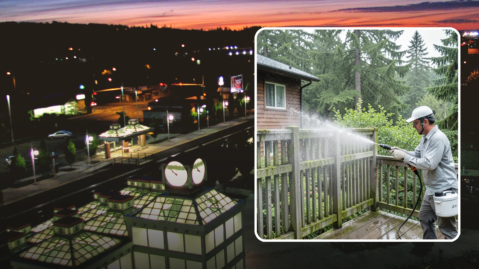 Trellis Cleaning in Auburn, King County, WA - We clean garden trellises to clear algae, cobwebs, and grime from the tight lattice grid that plants climb.