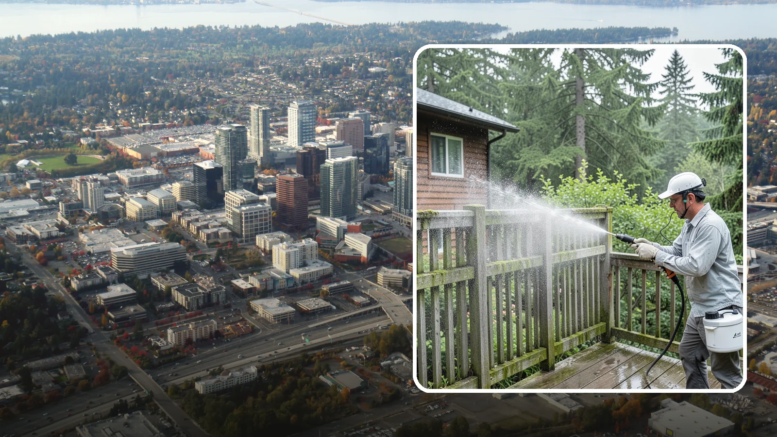 Trellis Cleaning in Bellevue, King County, WA - We clean garden trellises to clear algae, cobwebs, and grime from the tight lattice grid that plants climb.