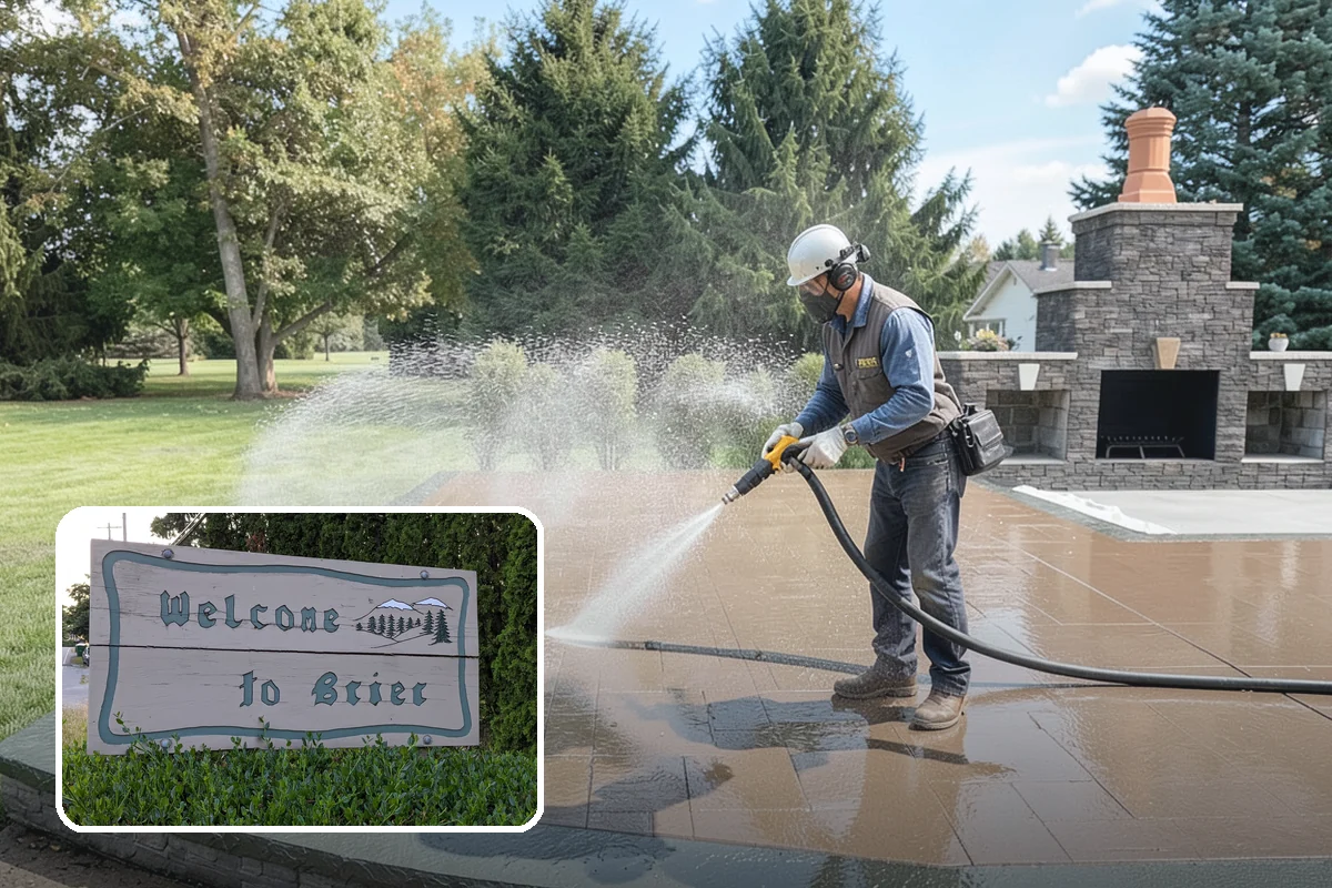 Trellis Cleaning in Brier, Snohomish County, WA - Clears algae and cobwebs from tight lattice crossings
