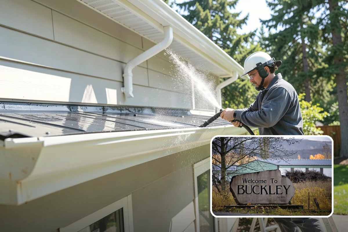 Trellis Cleaning in Buckley, Pierce County, WA - Clears algae and cobwebs from tight lattice crossings