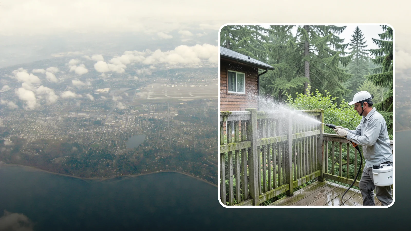 Trellis Cleaning in Burien, King County, WA - We clean garden trellises to clear algae, cobwebs, and grime from the tight lattice grid that plants climb.