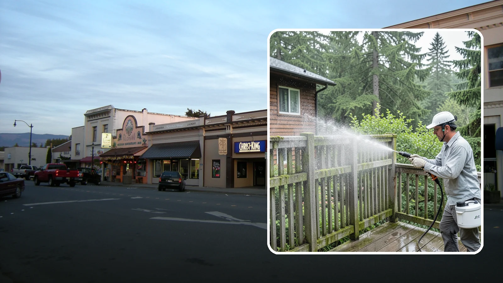 Trellis Cleaning in Burlington, Skagit County, WA - We clean garden trellises to clear algae, cobwebs, and grime from the tight lattice grid that plants climb.