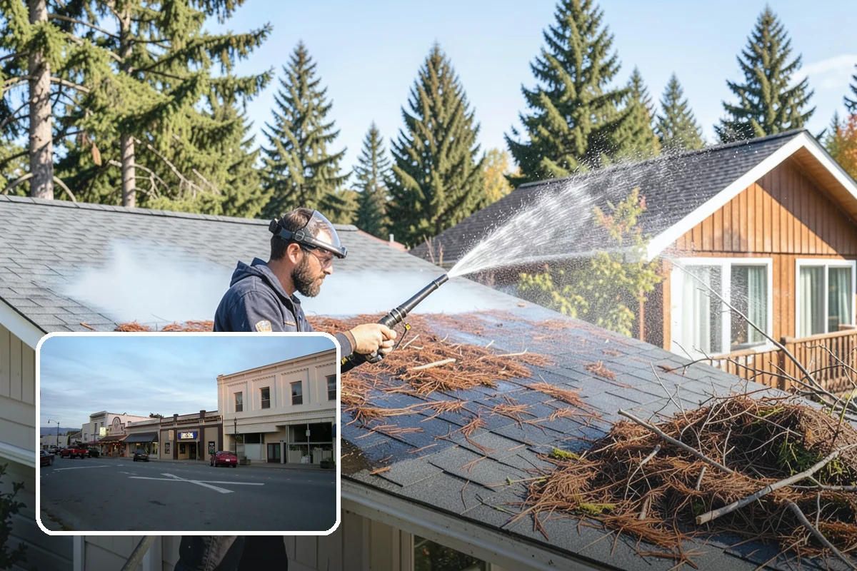 Trellis Cleaning in Burlington, Skagit County, WA - Clears algae and cobwebs from tight lattice crossings