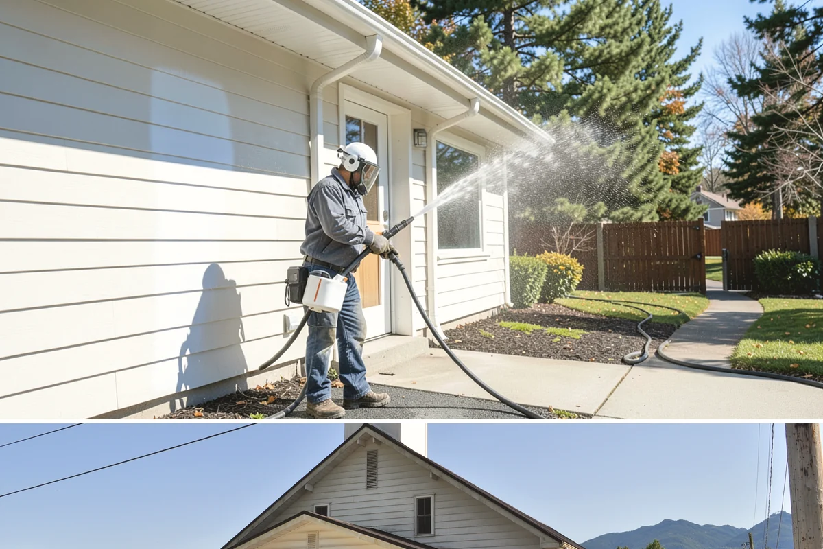 Trellis Cleaning in Concrete, Skagit County, WA - Wash trellises in early spring before climbers fill in, when the grid is open and easy to reach.
