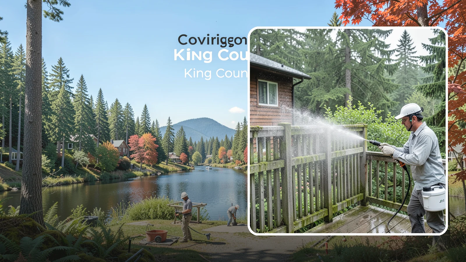 Trellis Cleaning in Covington, King County, WA - We clean garden trellises to clear algae, cobwebs, and grime from the tight lattice grid that plants climb.