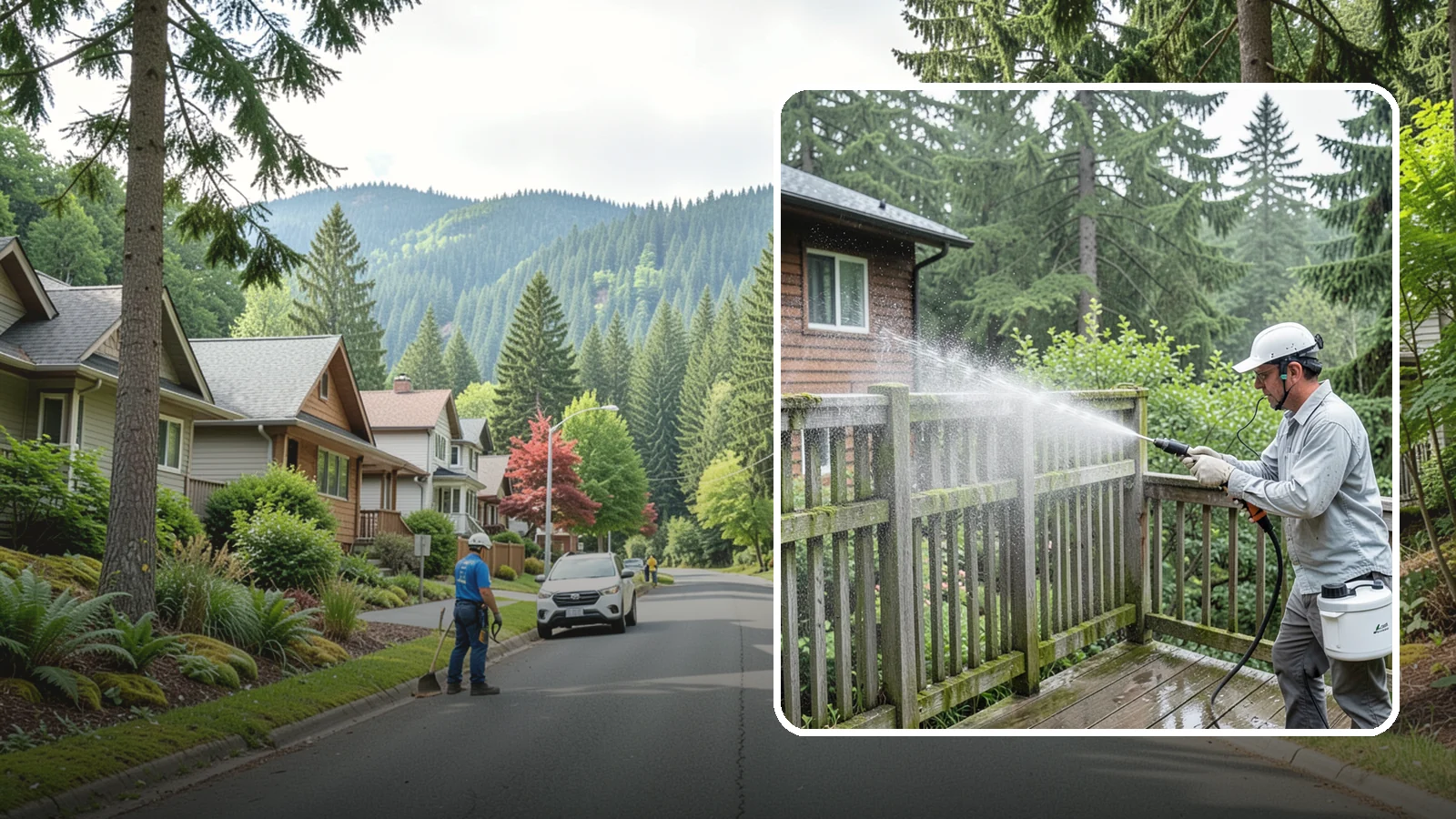 Trellis Cleaning in Darrington, Snohomish County, WA - We clean garden trellises to clear algae, cobwebs, and grime from the tight lattice grid that plants climb.