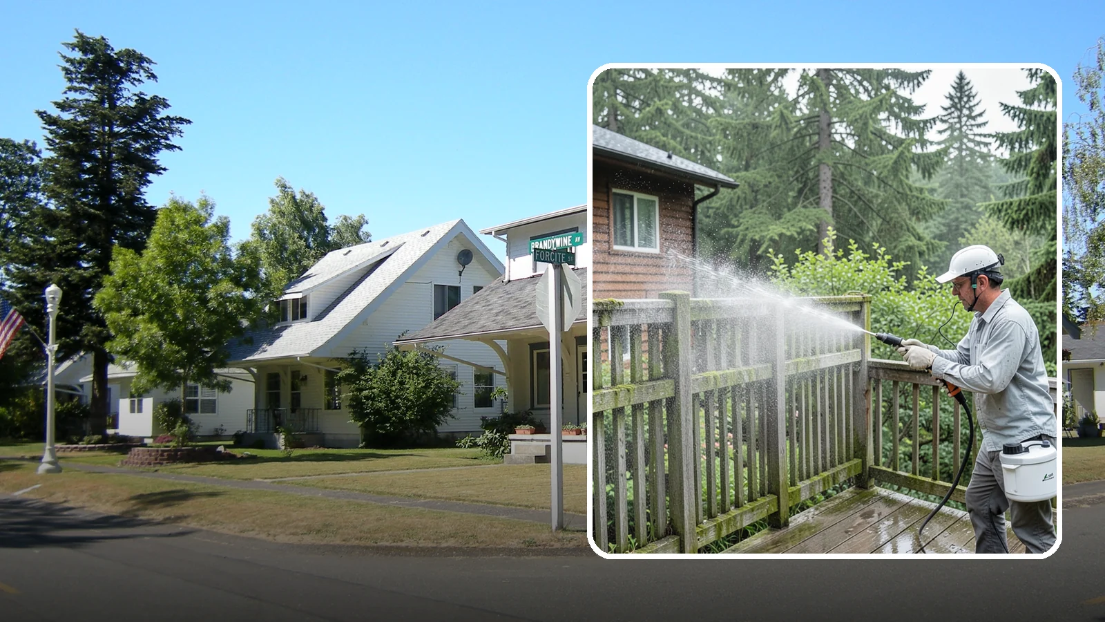 Trellis Cleaning in DuPont, Pierce County, WA - We clean garden trellises to clear algae, cobwebs, and grime from the tight lattice grid that plants climb.