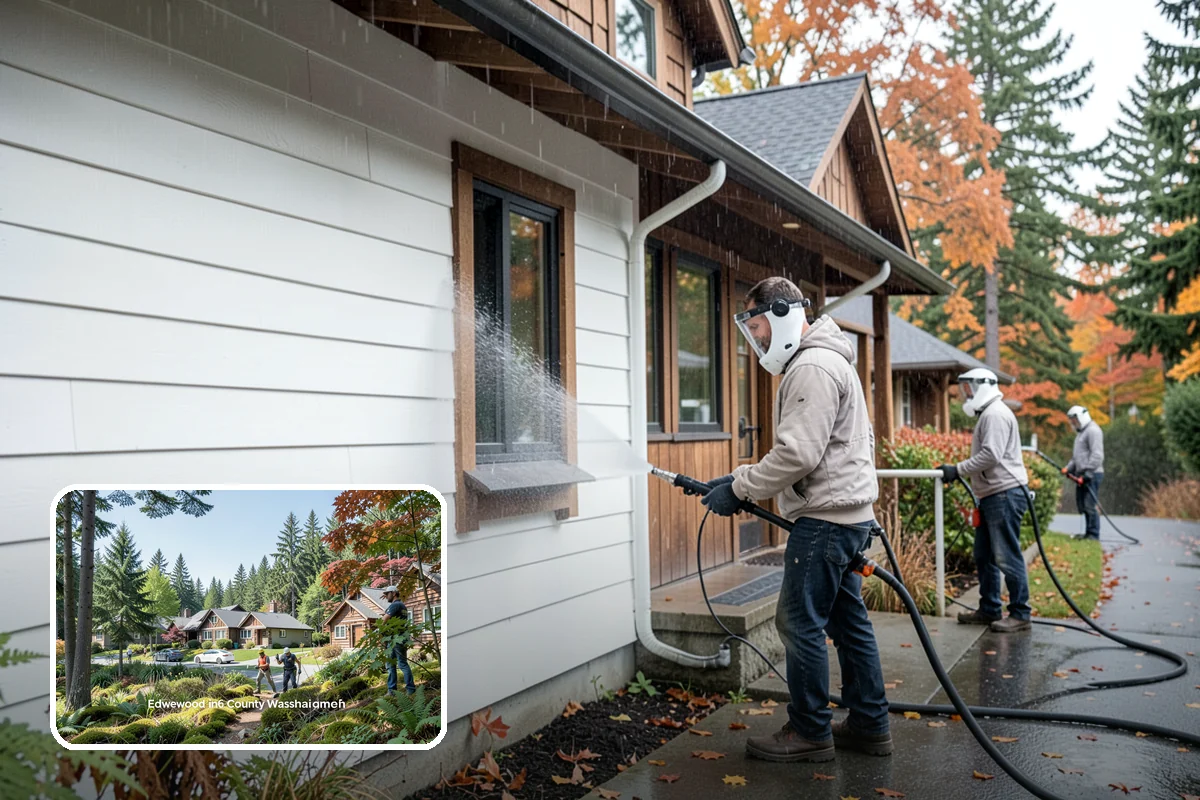 Trellis Cleaning in Edgewood, Pierce County, WA - Clears algae and cobwebs from tight lattice crossings