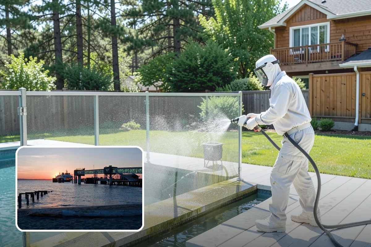 Trellis Cleaning in Edmonds, Snohomish County, WA - Clears algae and cobwebs from tight lattice crossings