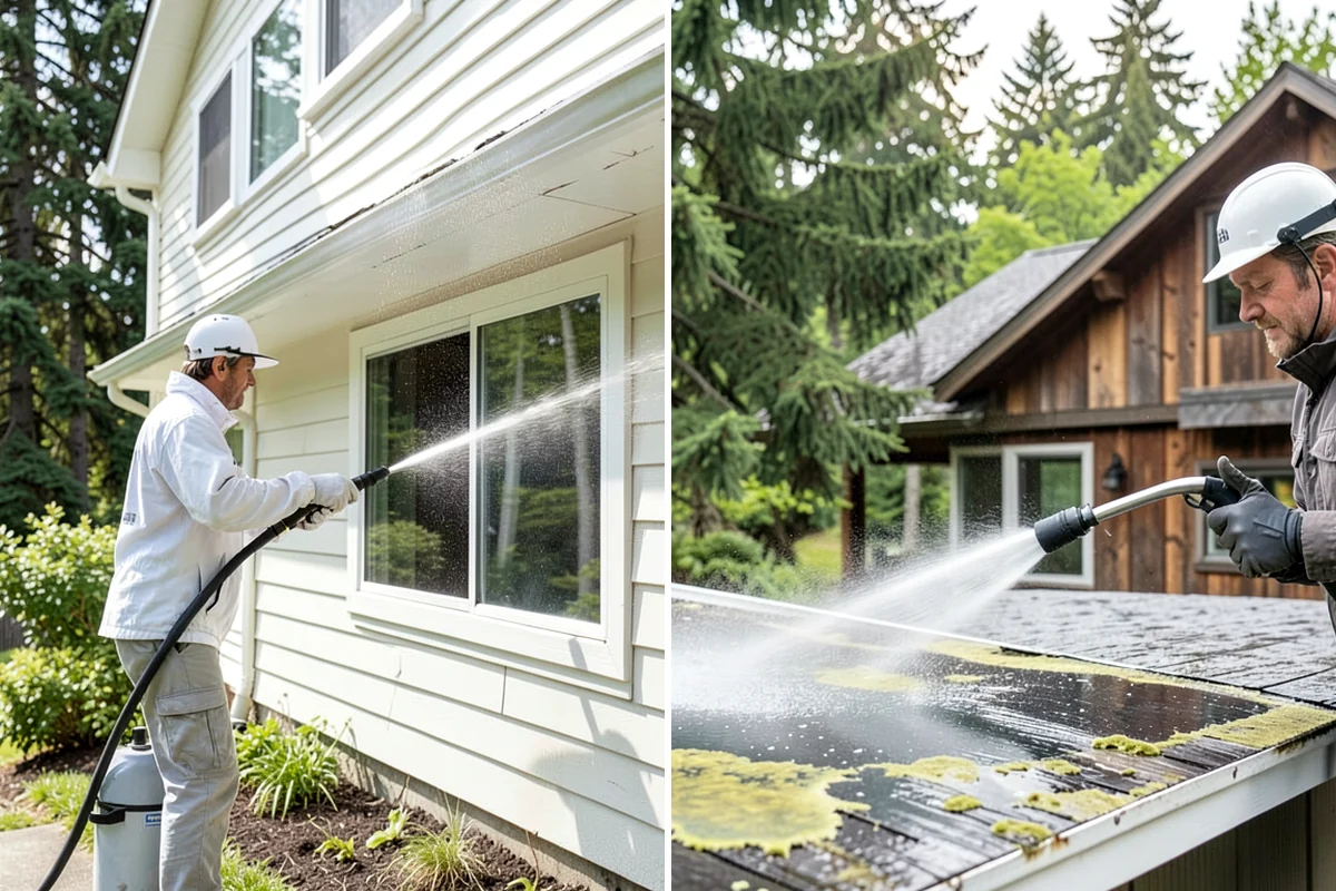 Trellis Cleaning in Gig Harbor, Pierce County, WA - Inspect the trellis grid and note fragile sections
