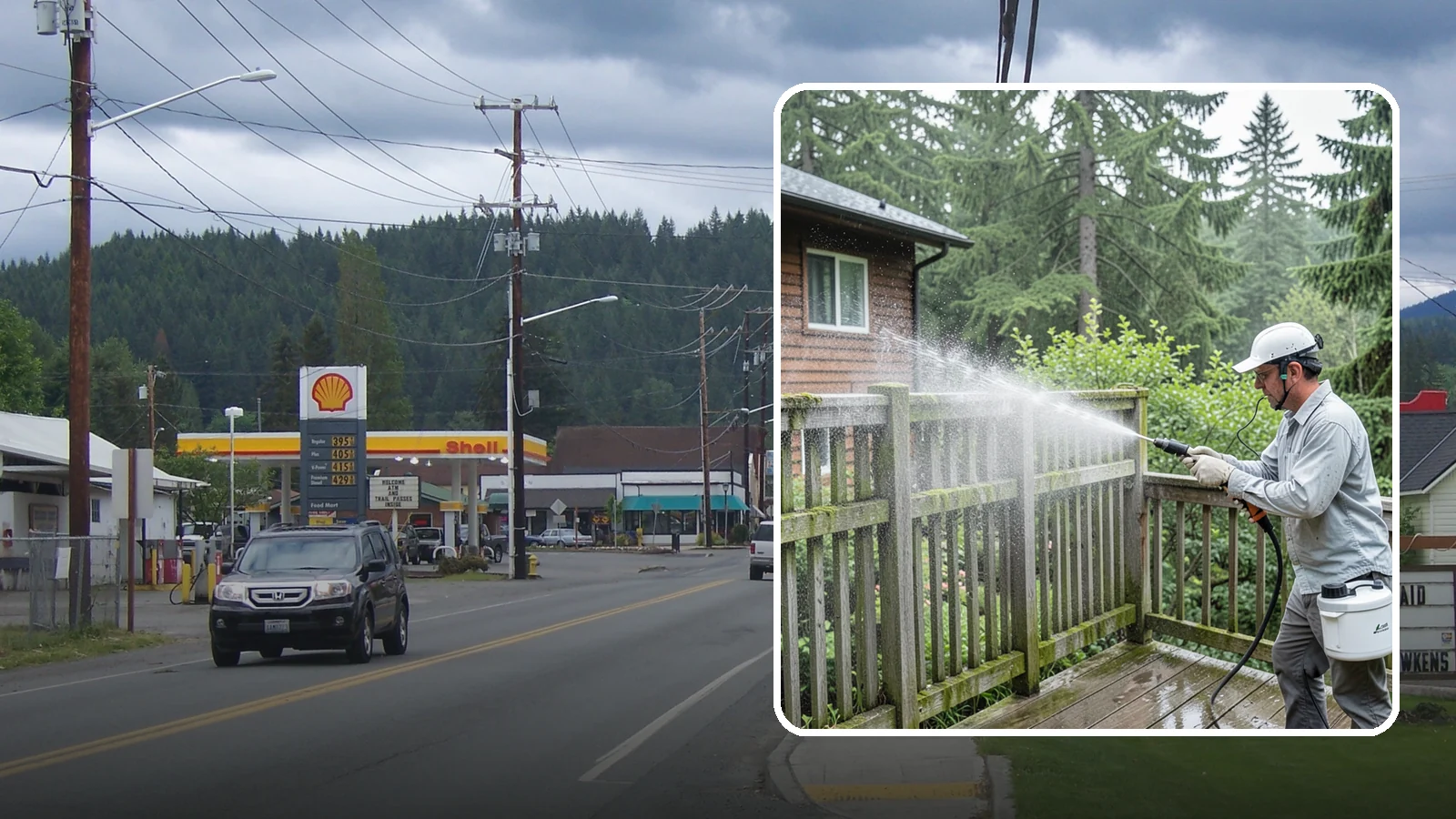 Trellis Cleaning in Granite Falls, Snohomish County, WA - We clean garden trellises to clear algae, cobwebs, and grime from the tight lattice grid that plants climb.