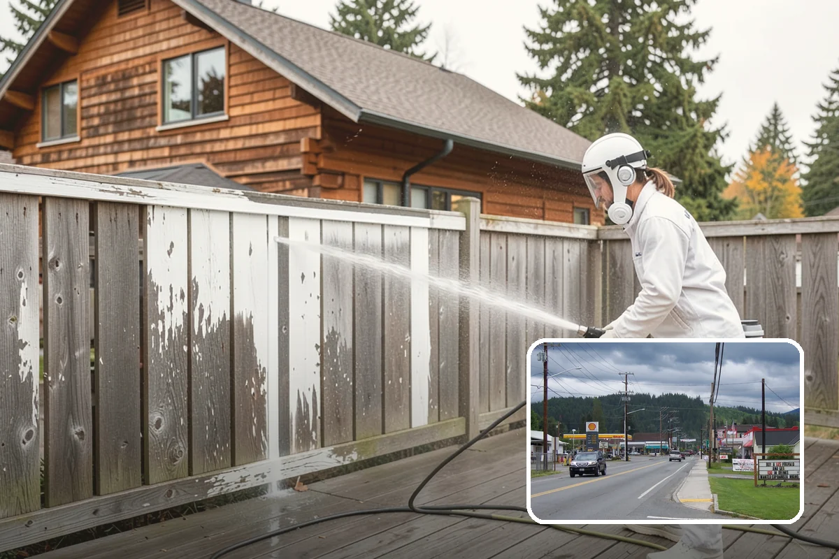 Trellis Cleaning in Granite Falls, Snohomish County, WA - Clears algae and cobwebs from tight lattice crossings