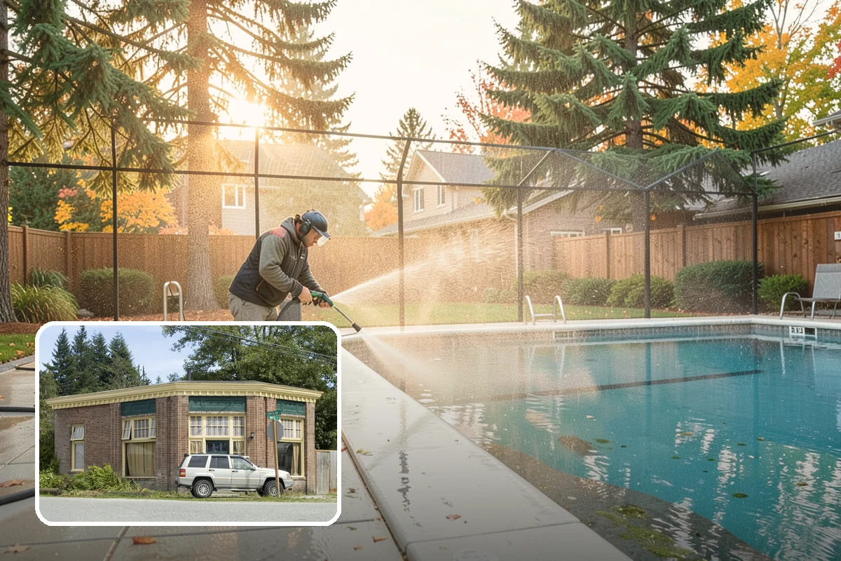 Trellis Cleaning in Hamilton, Skagit County, WA - Clears algae and cobwebs from tight lattice crossings
