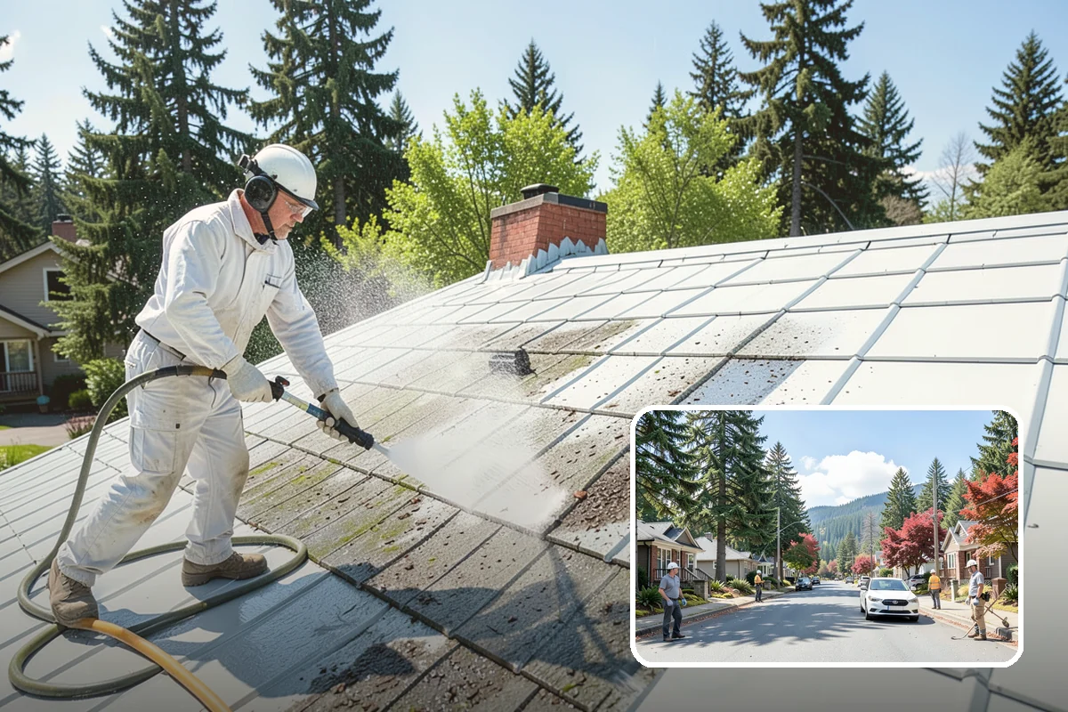 Trellis Cleaning in Hunts Point, King County, WA - Clears algae and cobwebs from tight lattice crossings