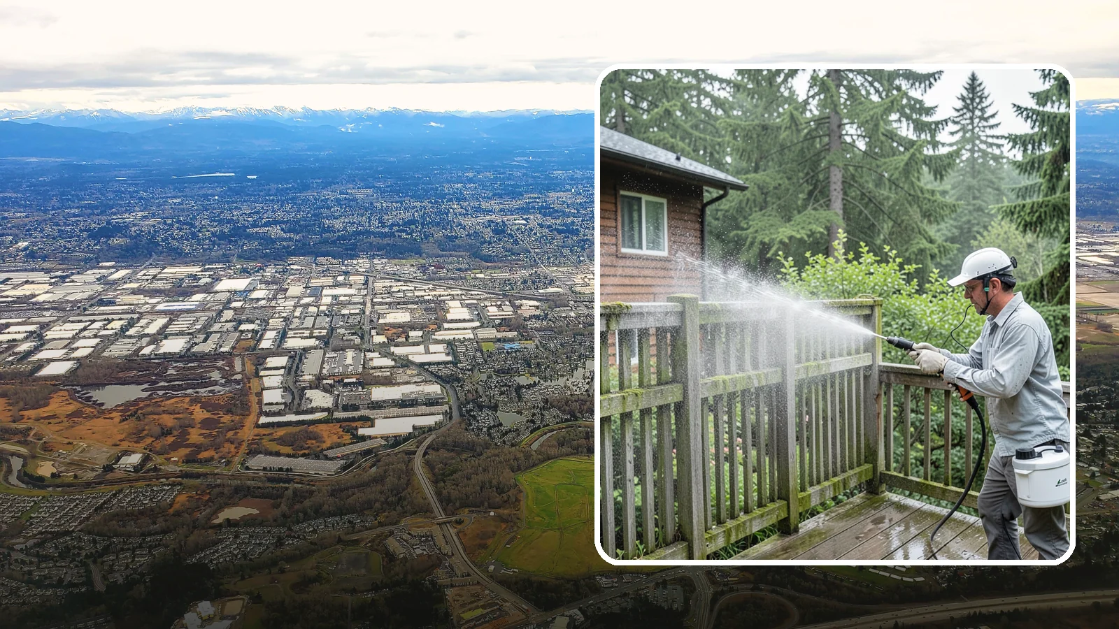 Trellis Cleaning in Kent, King County, WA - We clean garden trellises to clear algae, cobwebs, and grime from the tight lattice grid that plants climb.