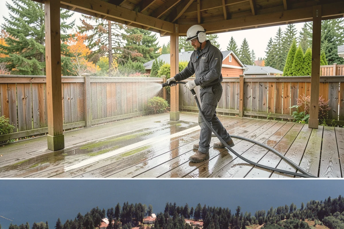 Trellis Cleaning in Lakewood, Pierce County, WA - Wash trellises in early spring before climbers fill in, when the grid is open and easy to reach.