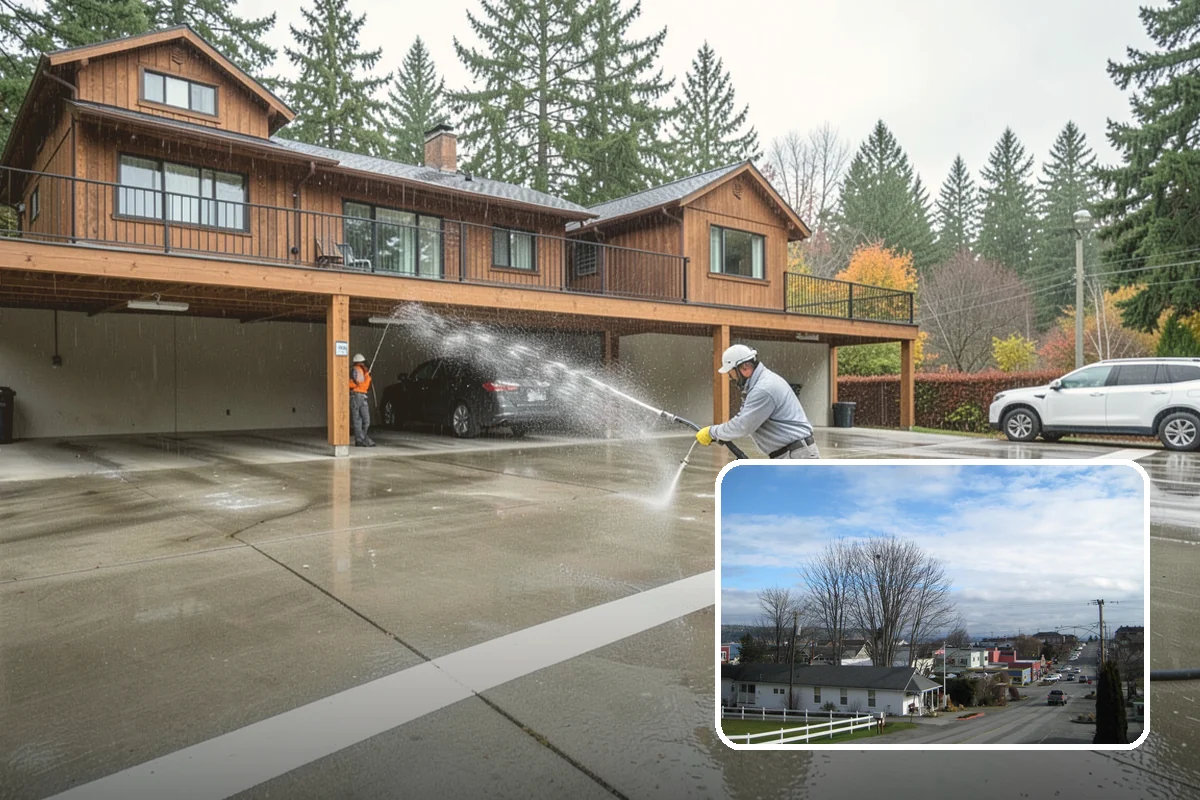 Trellis Cleaning in Langley, Island County, WA - Clears algae and cobwebs from tight lattice crossings