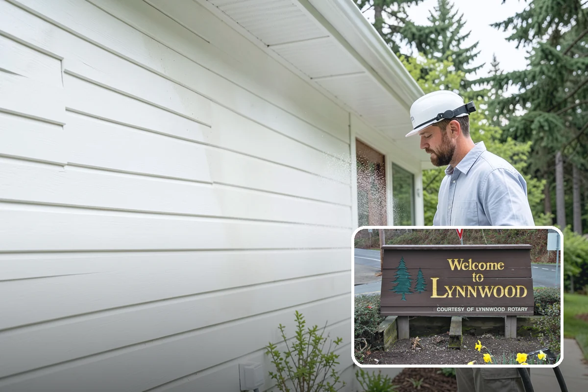 Trellis Cleaning in Lynnwood, Snohomish County, WA - Clears algae and cobwebs from tight lattice crossings
