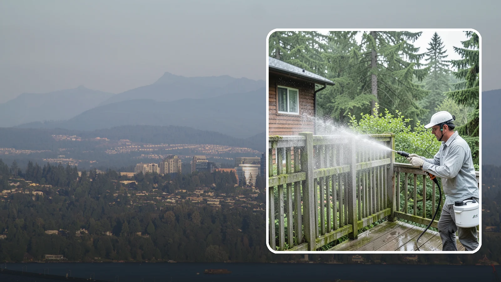 Trellis Cleaning in Medina, King County, WA - We clean garden trellises to clear algae, cobwebs, and grime from the tight lattice grid that plants climb.