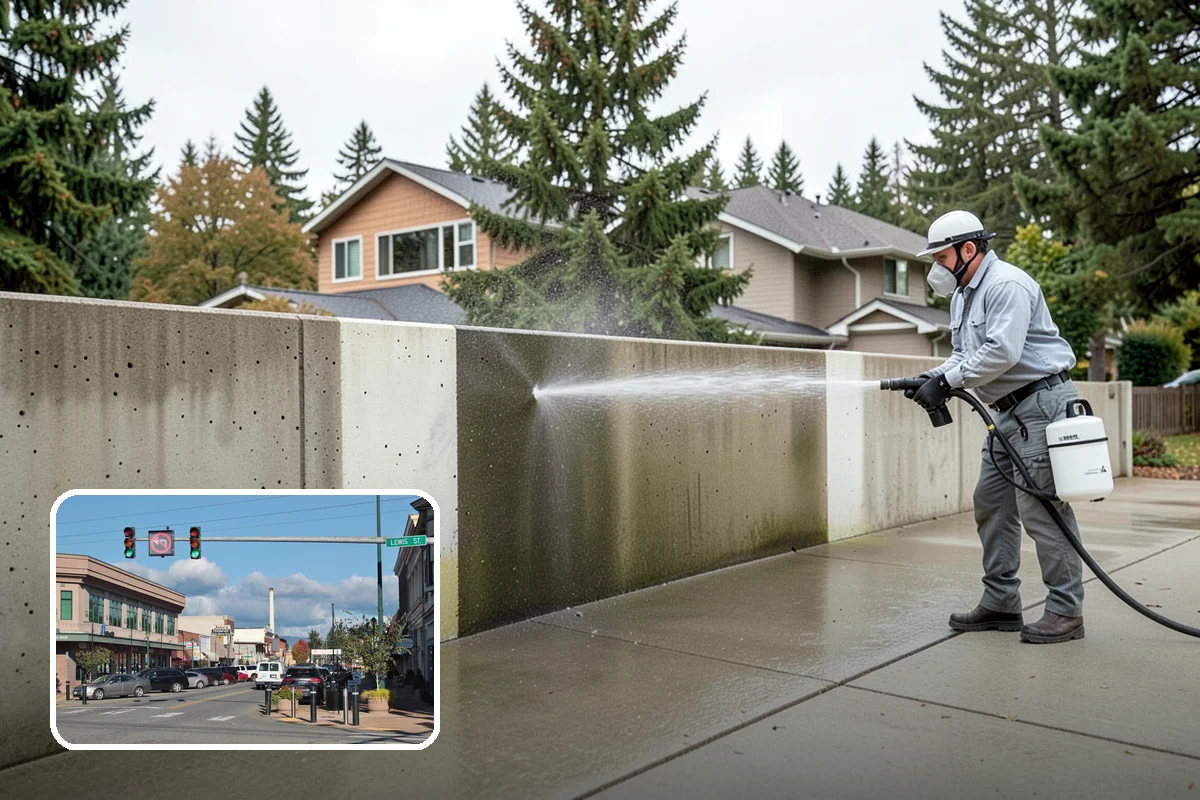 Trellis Cleaning in Monroe, Snohomish County, WA - Clears algae and cobwebs from tight lattice crossings