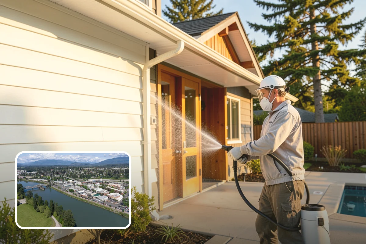 Trellis Cleaning in Mount Vernon, Skagit County, WA - Clears algae and cobwebs from tight lattice crossings