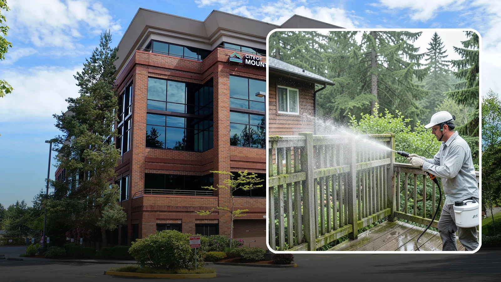 Trellis Cleaning in Mountlake Terrace, Snohomish County, WA - We clean garden trellises to clear algae, cobwebs, and grime from the tight lattice grid that plants climb.