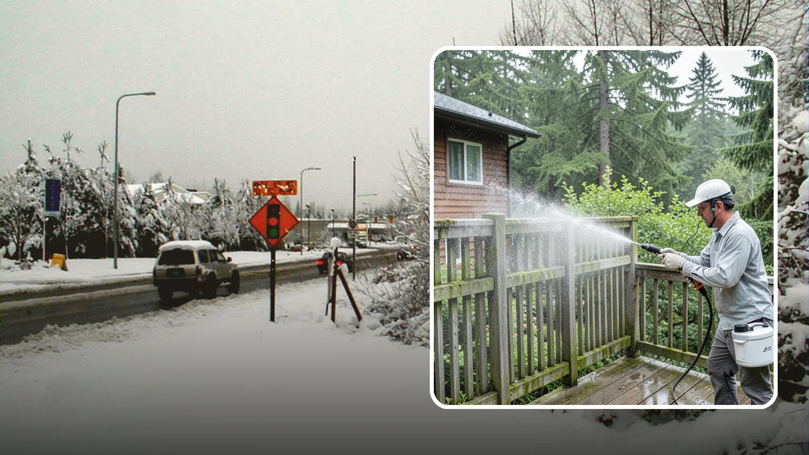 Trellis Cleaning in Newcastle, King County, WA - We clean garden trellises to clear algae, cobwebs, and grime from the tight lattice grid that plants climb.
