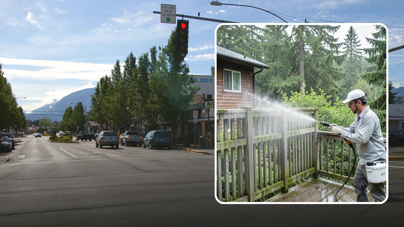 Trellis Cleaning in North Bend, King County, WA - We clean garden trellises to clear algae, cobwebs, and grime from the tight lattice grid that plants climb.