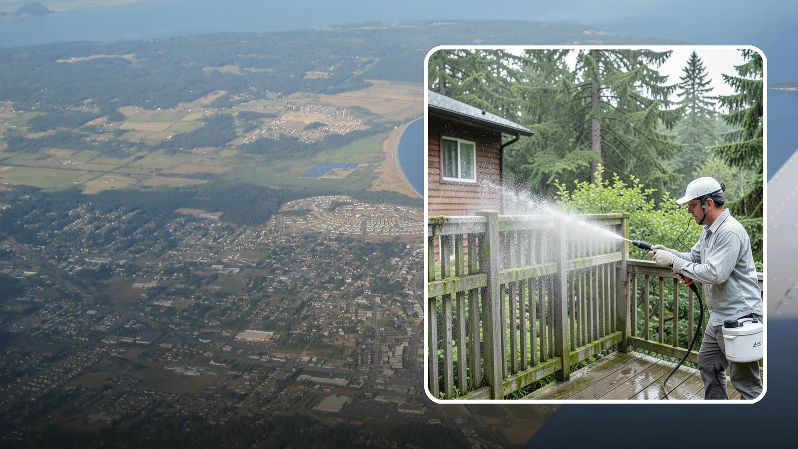 Trellis Cleaning in Oak Harbor, Island County, WA - We clean garden trellises to clear algae, cobwebs, and grime from the tight lattice grid that plants climb.