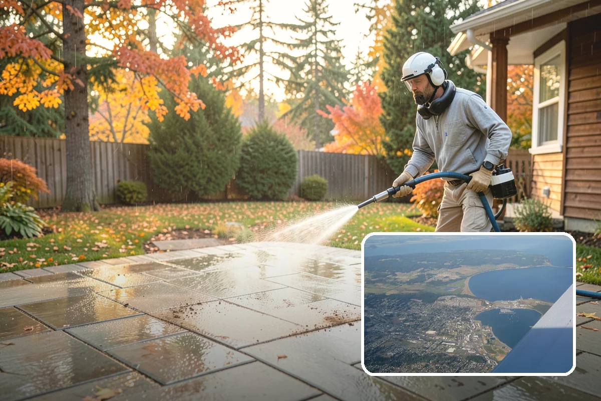 Trellis Cleaning in Oak Harbor, Island County, WA - Clears algae and cobwebs from tight lattice crossings