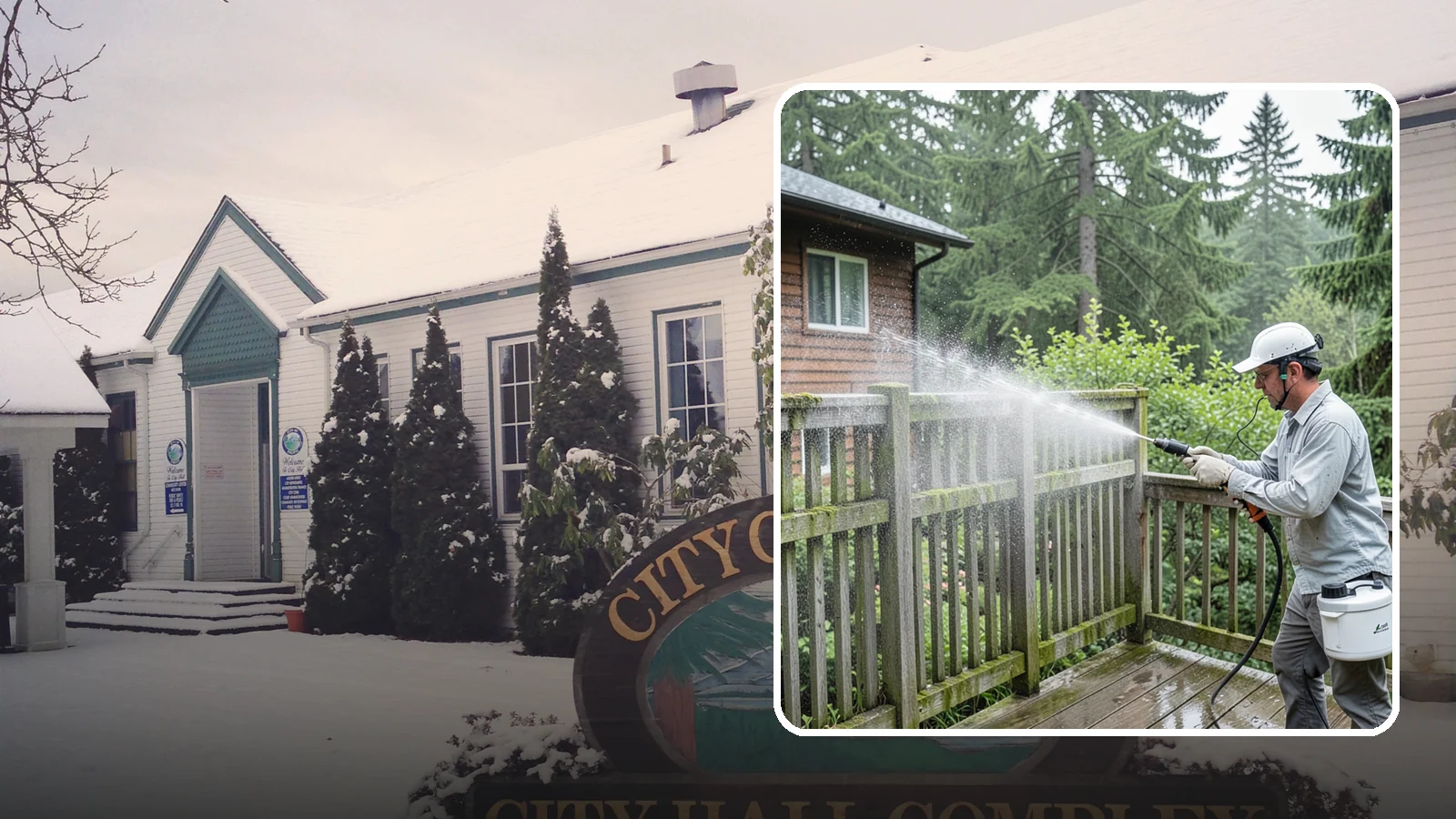 Trellis Cleaning in Pacific, King County, WA - We clean garden trellises to clear algae, cobwebs, and grime from the tight lattice grid that plants climb.