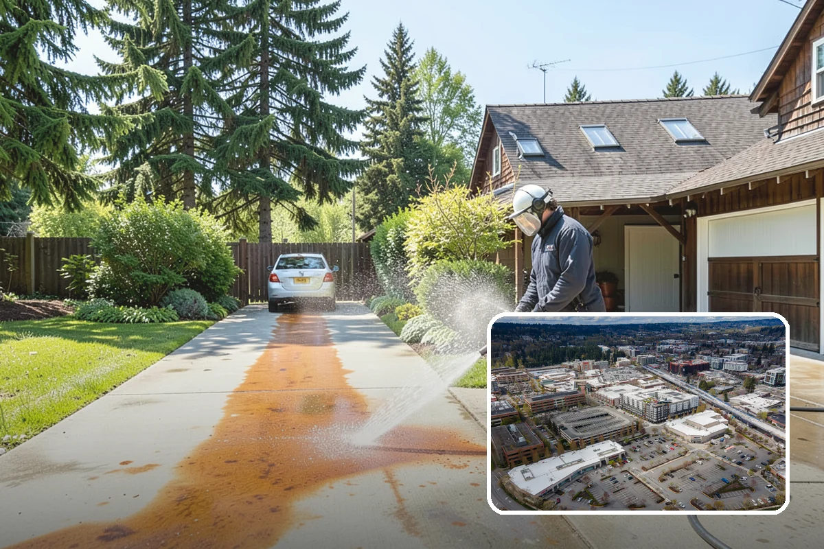 Trellis Cleaning in Redmond, King County, WA - Clears algae and cobwebs from tight lattice crossings